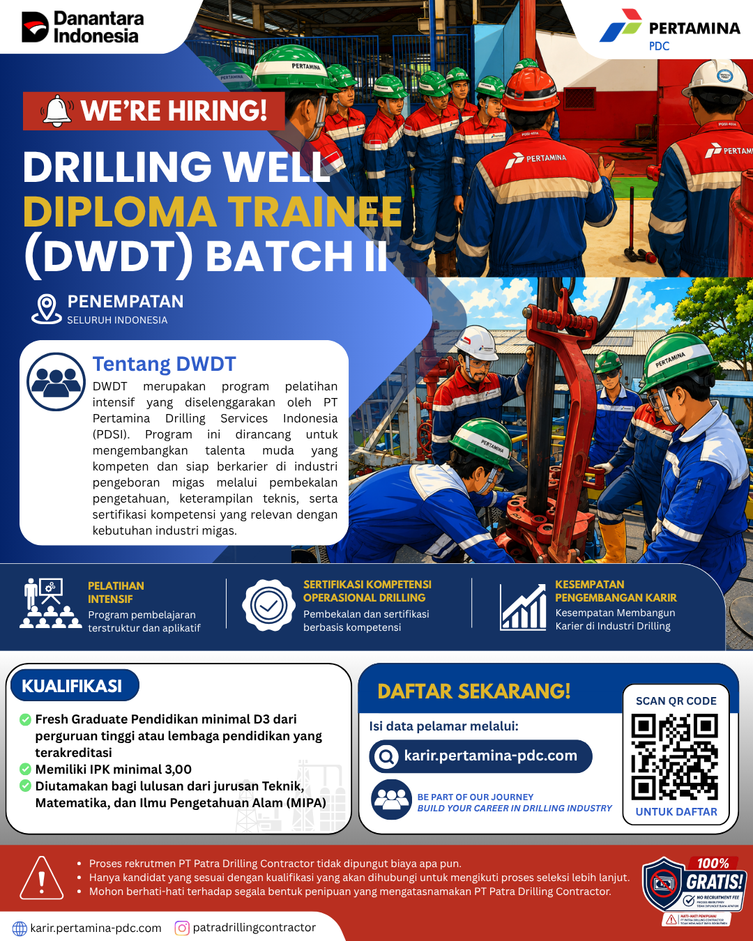 Open Rekrutment Program DWDT 2026 - Drilling Well Diploma Trainee Batch II